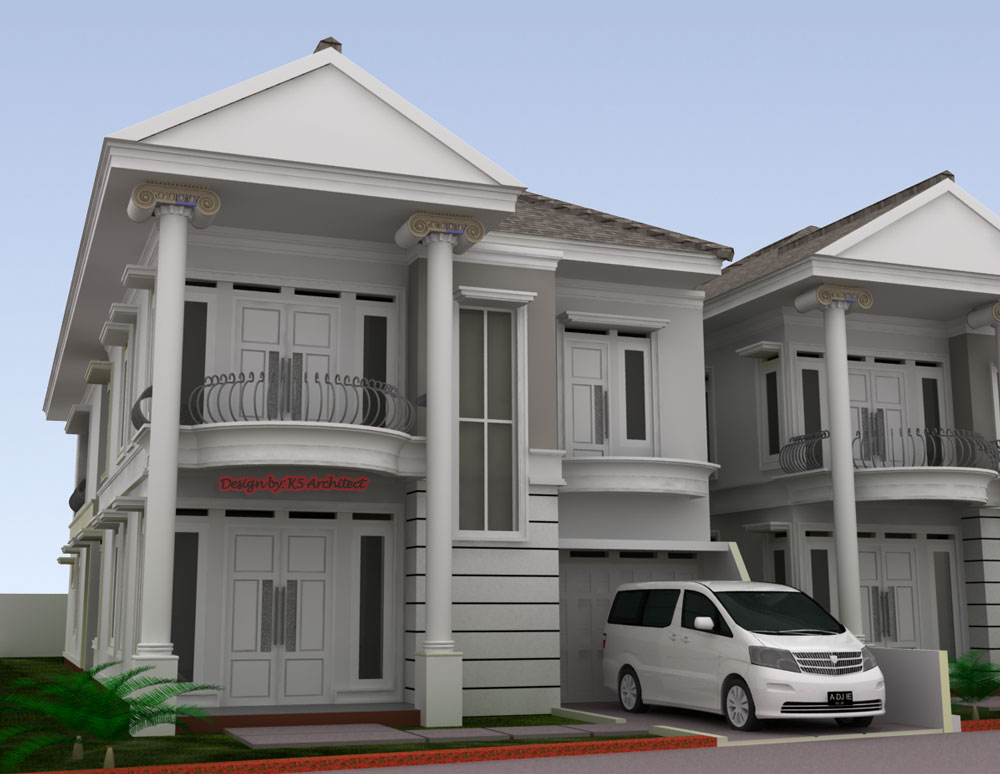 Konsep Desain Rumah Klasik @Bogor Nirwana Residence